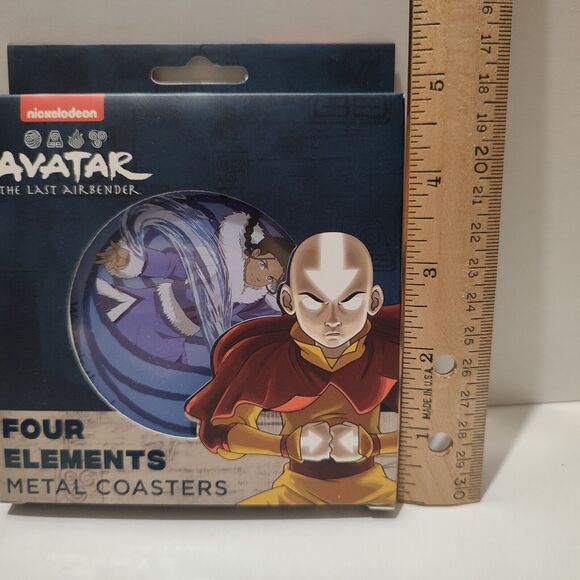 Avatar The Last Airbender Coasters Set of 4 Official Drinkware Holders - Picture 3 of 3